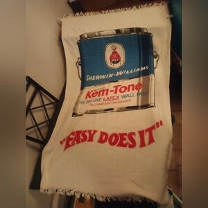 Nice vintage kem tone paint beach towel